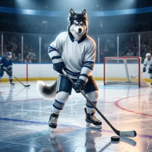 Illustration zu Boosting-Diensten für die National Hockey League ohne lesbaren Text