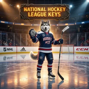 Promotional image for National Hockey League Keys, representing the product identified by its National Hockey League theme.