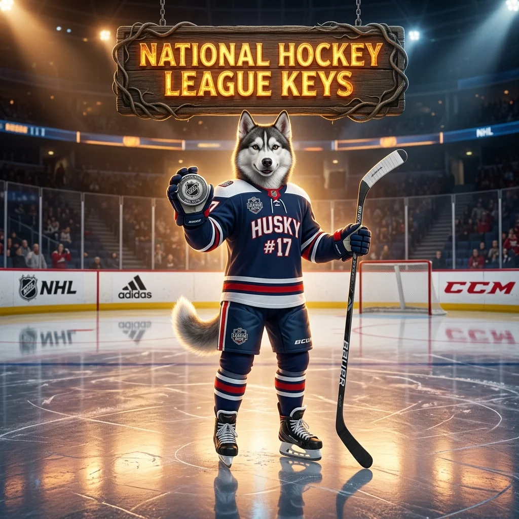 Promotional image for National Hockey League Keys, representing the product identified by its National Hockey League theme.