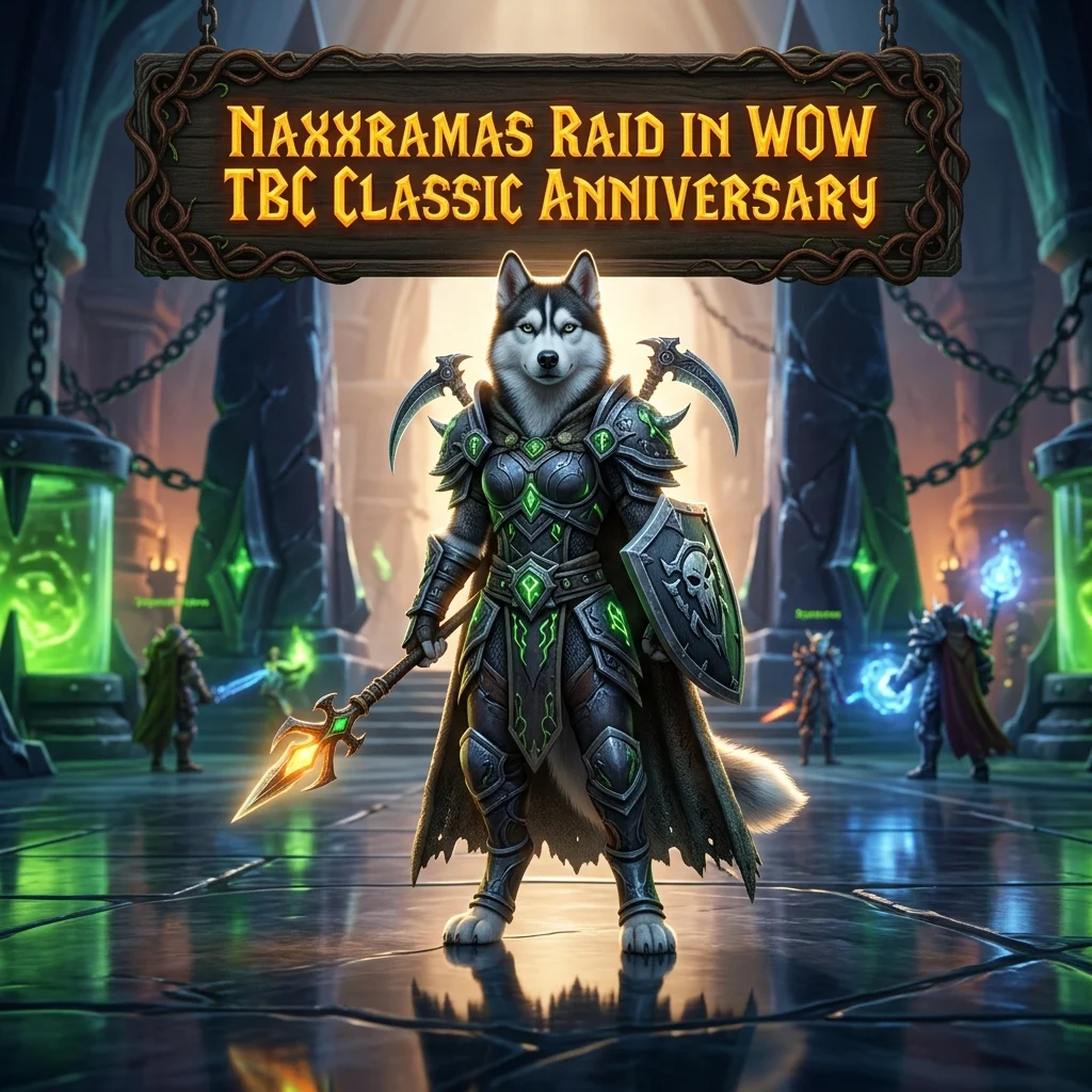 Promotional image for Naxxramas Raid Boost in WoW TBC Classic Anniversary service