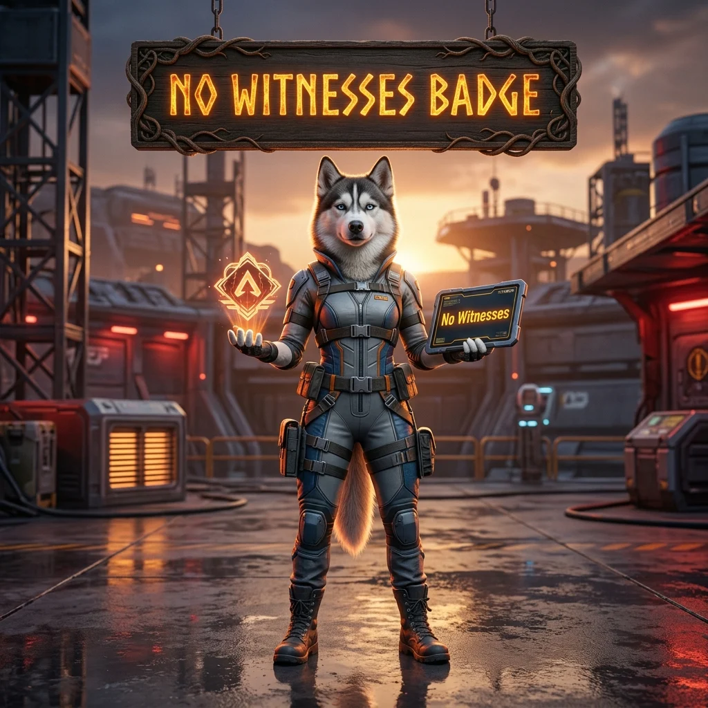 Promotional image for No Witnesses Badge Boost in Apex Legends, a service focused on the No Witnesses badge.