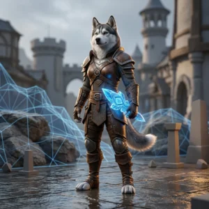 Illustrazione fantasy associata alla beta di WoW Forever, senza testo leggibile né insegne.