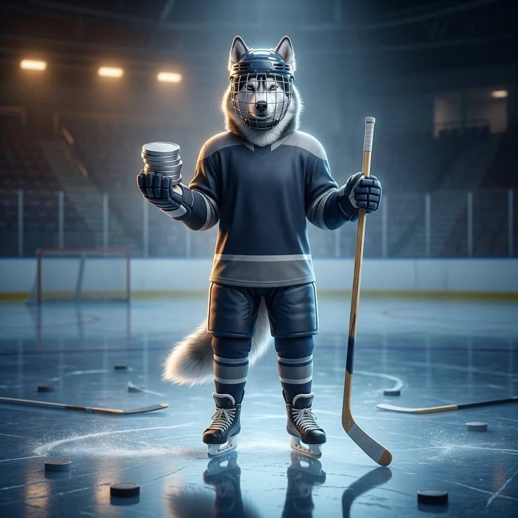NHL 26 virtuaalsete müntide ostmisega seotud digitaalne mängugraafika ilma loetava tekstita.