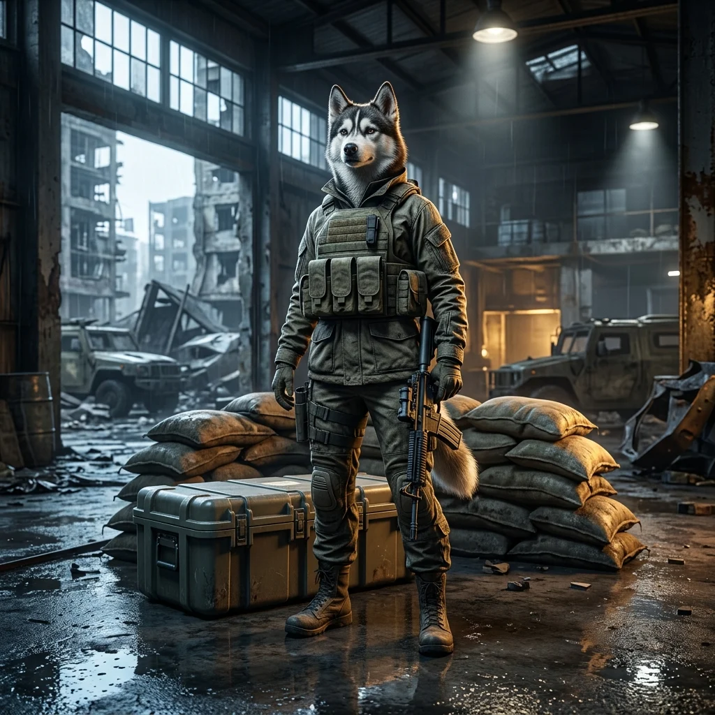 Ilustrație promoțională pentru pachetul de start în Wardogs, fără text lizibil