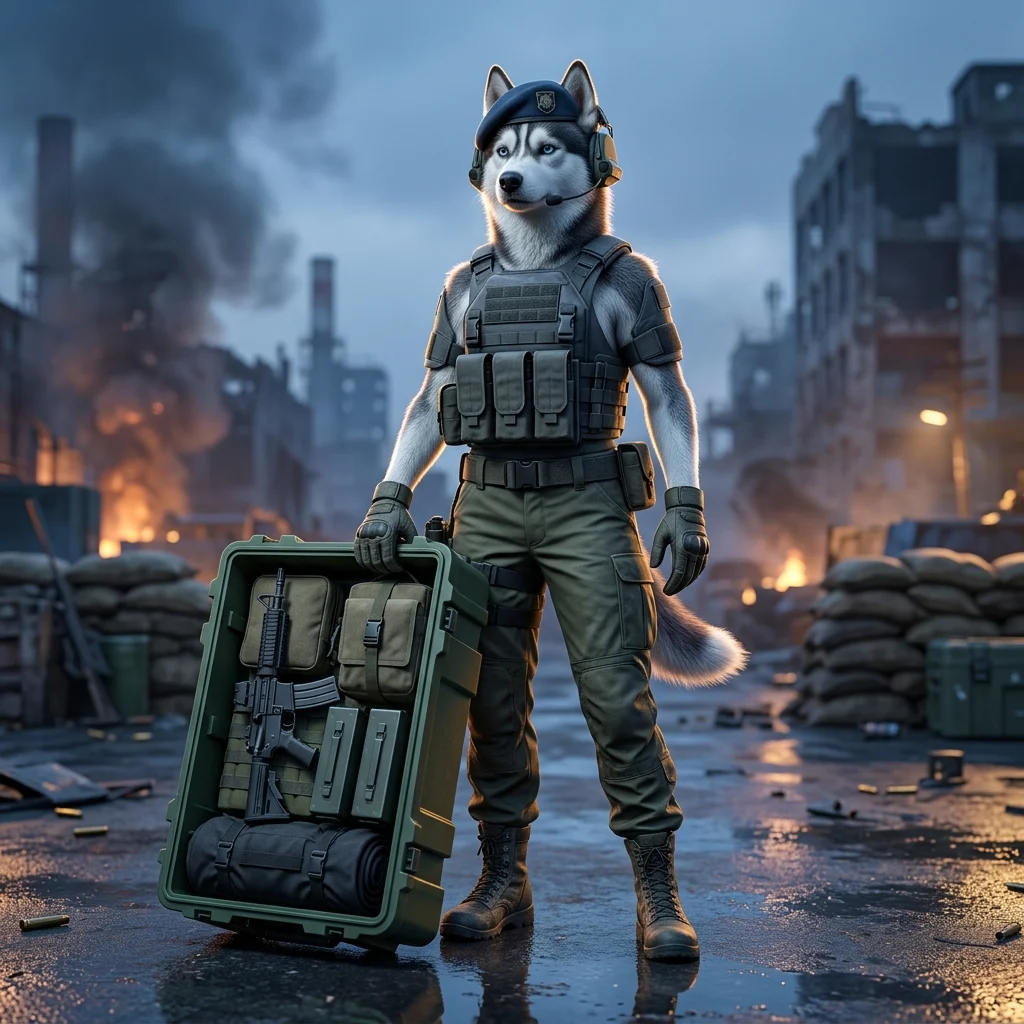 Ilustração promocional associada ao Pacote Inicial em Wardogs, sem texto legível.