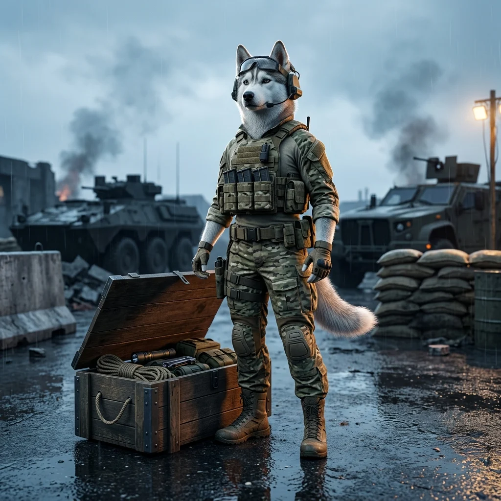 Grafika promocyjna pakietu startowego w Wardogs, przedstawiająca stylizowaną scenę z gry.