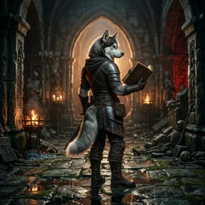 Ilustrasi fantasi gelap untuk Panduan Diablo 4, menampilkan suasana dunia permainan yang suram dan penuh petualangan.