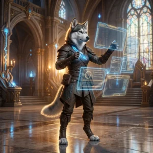 Ilustrasi antara muka permainan yang dikemas kini untuk panduan WoW Forever, dengan susun atur visual umum tanpa teks yang boleh dibaca