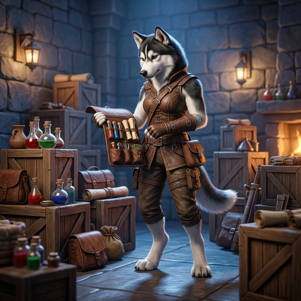 Ilustrasi tematik untuk panduan kotak persediaan di WoW Forever tanpa teks atau tanda yang terbaca