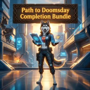 Promotional image for the Path to Doomsday Completion Bundle Boost in Marvel Rivals, representing the named completion boost service.
