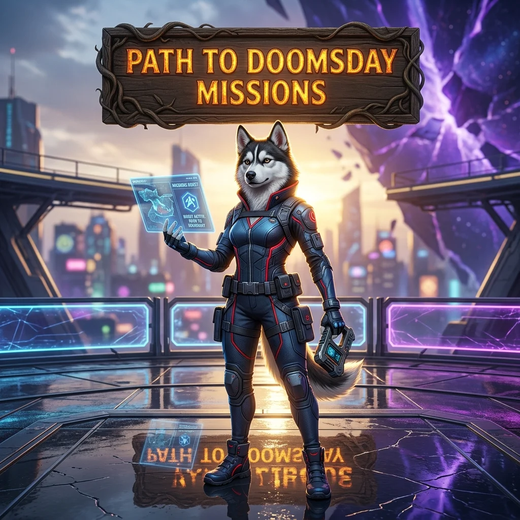 Promotional image for the Path to Doomsday Missions Boost service in Marvel Rivals