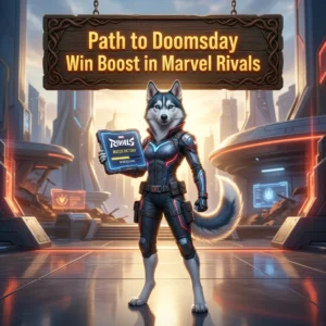 Promotional image for the Path to Doomsday Win Boost service in Marvel Rivals