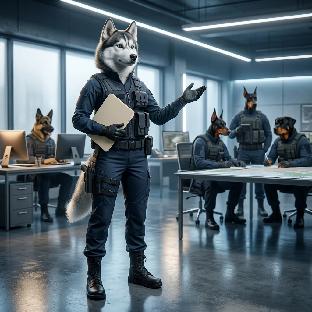 Ilustrasi suasana perekrutan profesional dalam dunia Wardogs tanpa teks yang terbaca