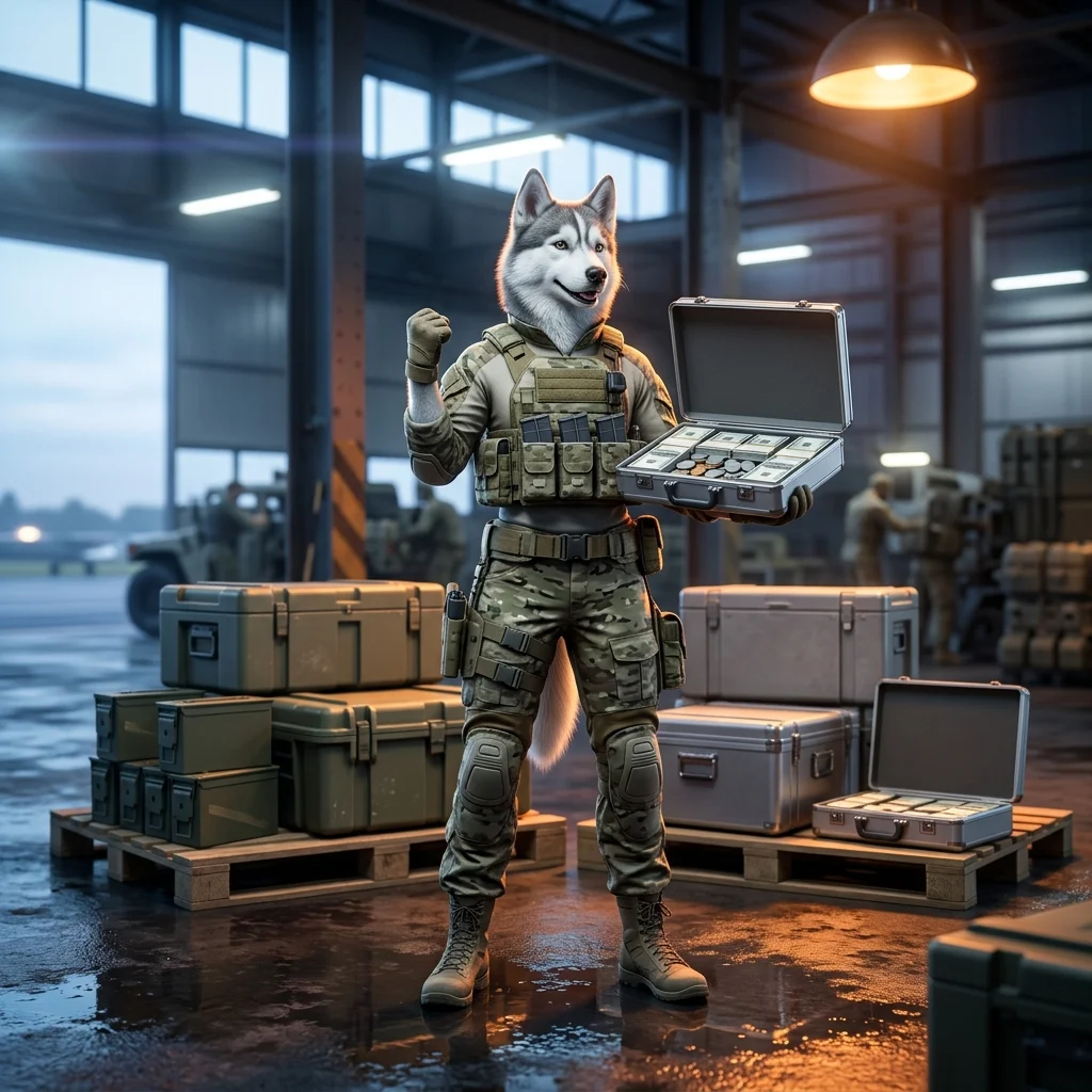 Kynningarmynd sem tengist peningasöfnun í Wardogs; hún inniheldur hvorki læsilegan texta né sýnileg merki.