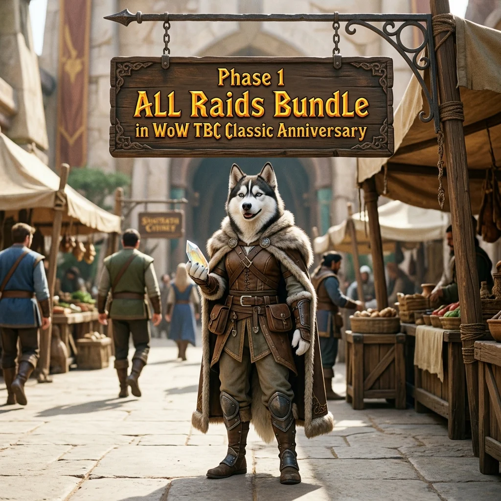 Promotional image for Phase 1 All Raids Bundle Boost in WoW TBC Classic Anniversary, representing the raid bundle service for WoW TBC Classic Anniversary.