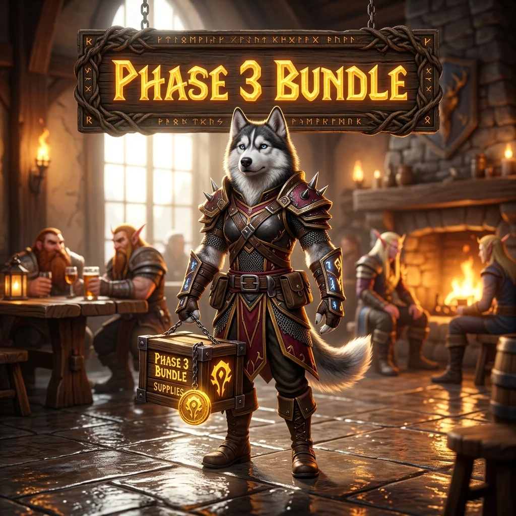 Promotional image for Phase 3 Bundle Boost in WoW TBC Classic Anniversary, highlighting the service offering for WoW TBC Classic Anniversary.