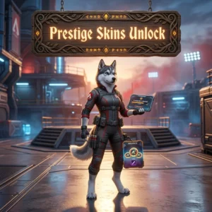 Promotional image for a Prestige Skins Unlock Boost service in Apex Legends