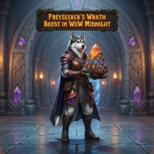 Promotional image for Preyseeker’s Wrath Boost in WoW Midnight, a WoW Midnight boost service.