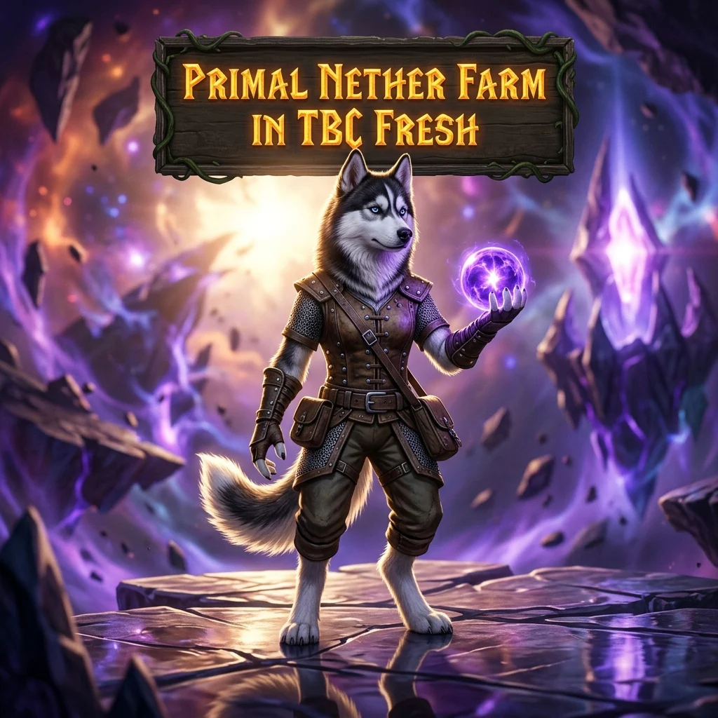 Promotional image for Primal Nether Farm Boost in WoW TBC Classic Anniversary service