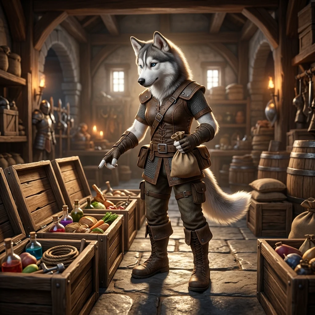 Ilustrační herní scéna s bednou se zásobami v prostředí WoW Forever