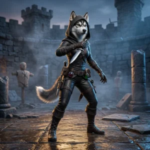 Fantazijska ilustracija tatova za PvP spopade v igri WoW Forever, brez vidnega besedila ali znakov.