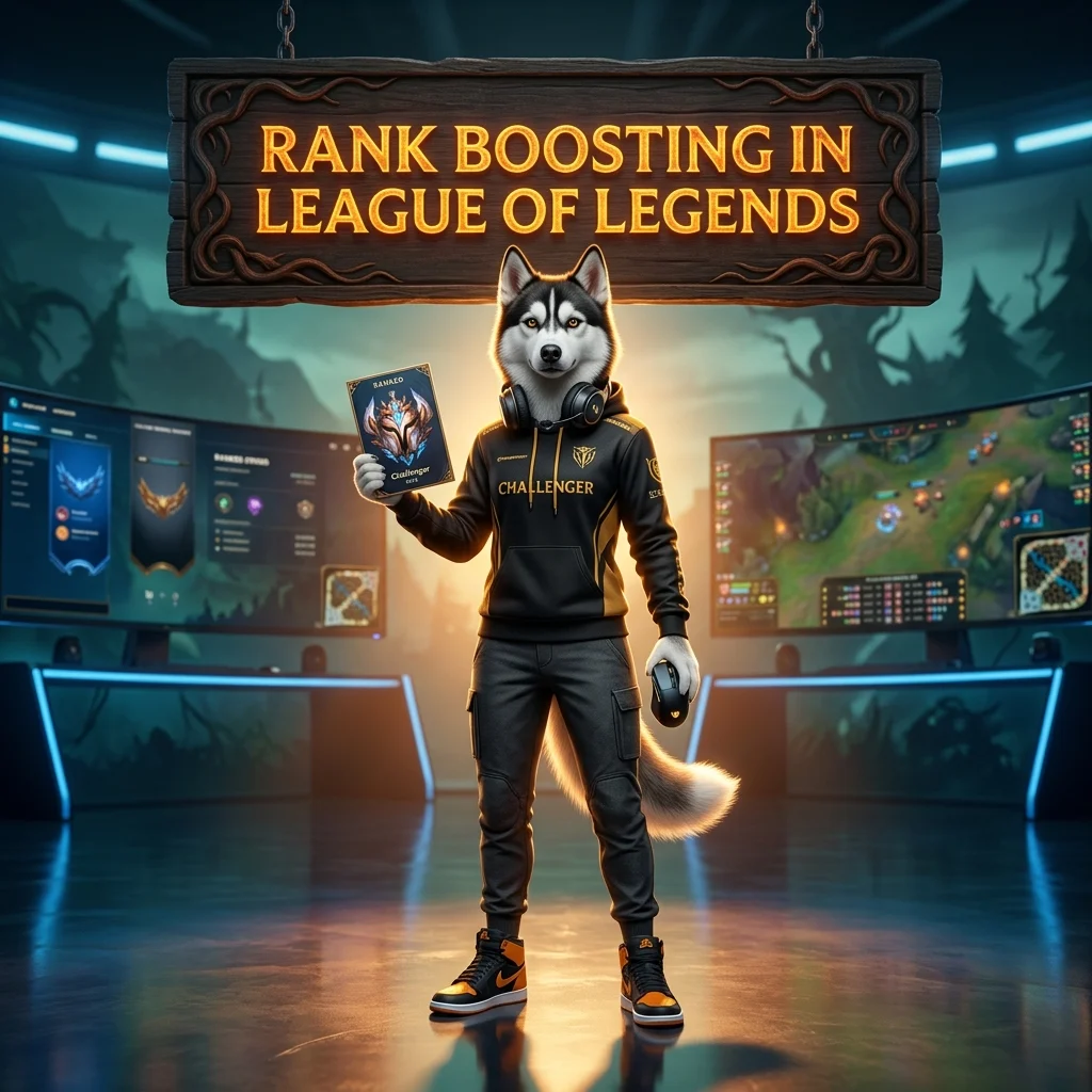 Promotional image for Rank Boosting Services in League of Legends, representing a service for players seeking rank progression.