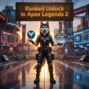 Promotional image for Ranked Unlock Boost in Apex Legends, a service focused on ranked unlock progression.