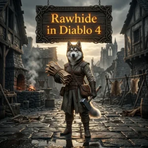 Promotional image representing the Rawhide Boost service in Diablo 4.