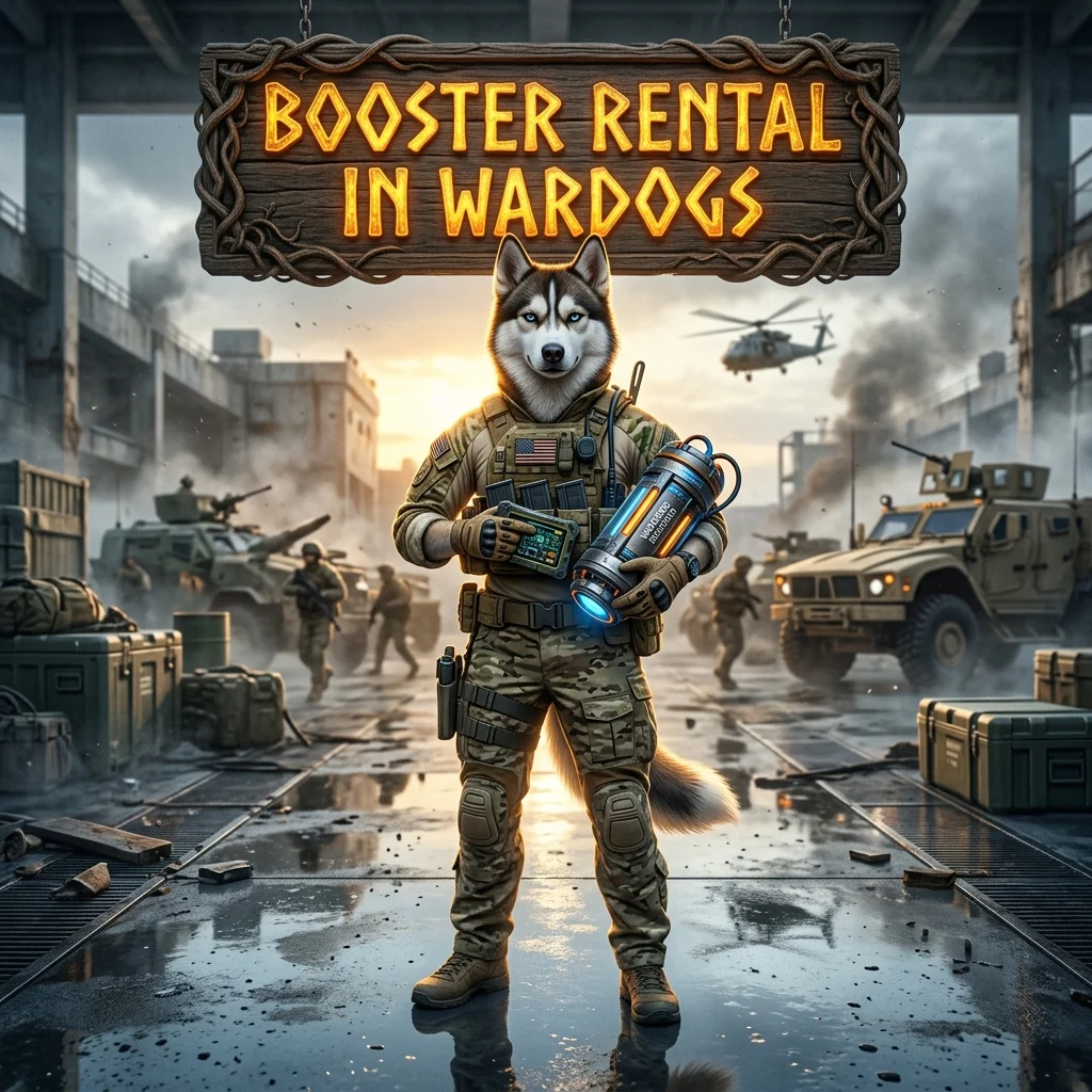 Promotional image for Rent a Booster in Wardogs, representing the booster rental service