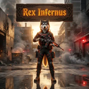 Promotional image for Rex Infernus Boost in Call of Duty Black Ops 7, identified by the exact boost service name.