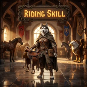 Promotional image for Riding Skill Boost in WoW Forever, representing a service focused on riding skill progression.