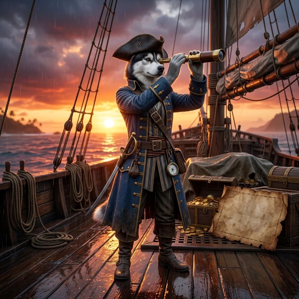 Illustration zu Sea of Thieves Boosting mit maritimer Piratenstimmung und atmosphärischem Abenteuercharakter, ohne lesbaren Text.