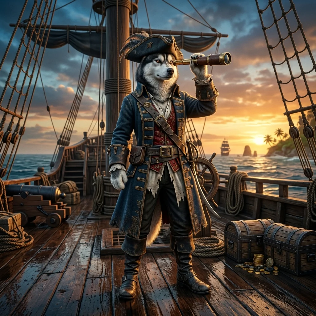 Illustration de services de boost pour Sea of Thieves dans un univers maritime fantastique