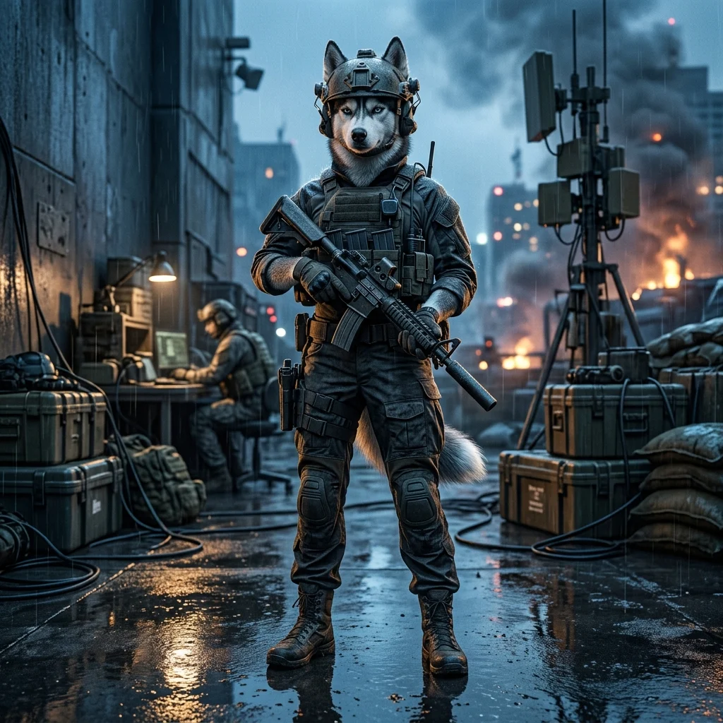 Illustration promotionnelle de services de boosting pour le jeu Wardogs, sans texte lisible