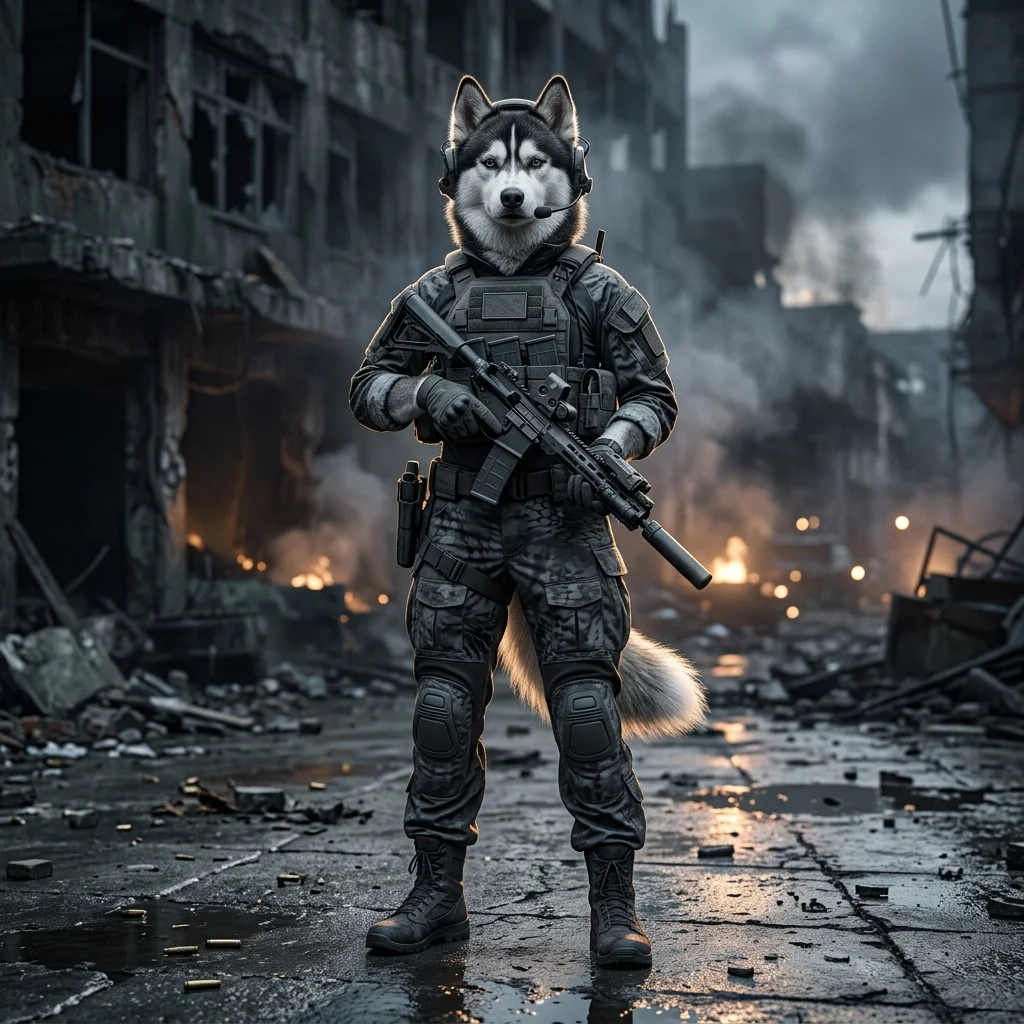 Illustration sans texte d’un service de boosting pour Call of Duty: Warzone dans un univers de jeu vidéo d’action