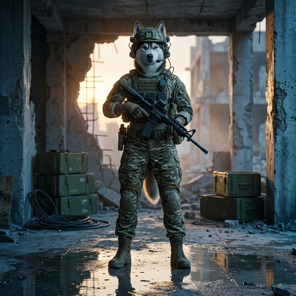 Ilustrație tematică pentru servicii de boosting în Call of Duty: Warzone, fără text lizibil sau semne