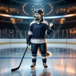 Arte promocional que representa um serviço por hora no NHL, sem texto legível ou sinalização visível.