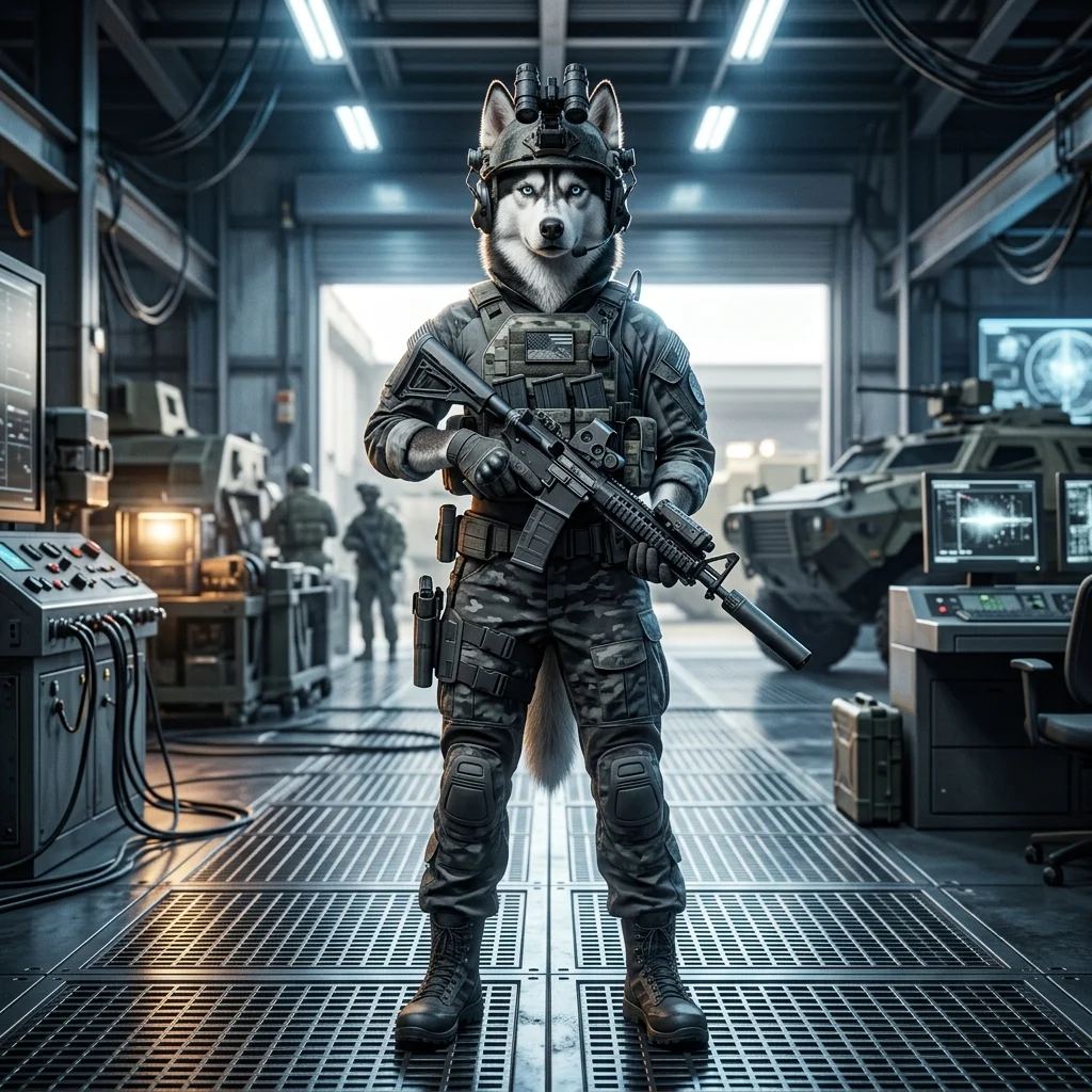 Ilustração promocional associada a serviços de boost para Wardogs, sem texto legível ou sinais visíveis.