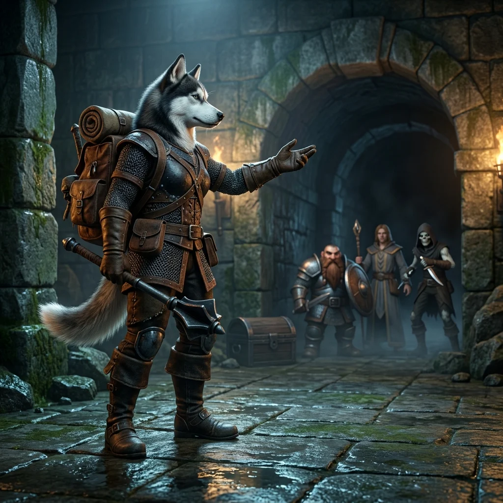 Ilustração de fantasia com personagens de um MMORPG, representando serviços de boosting para WoW Classic Forever.