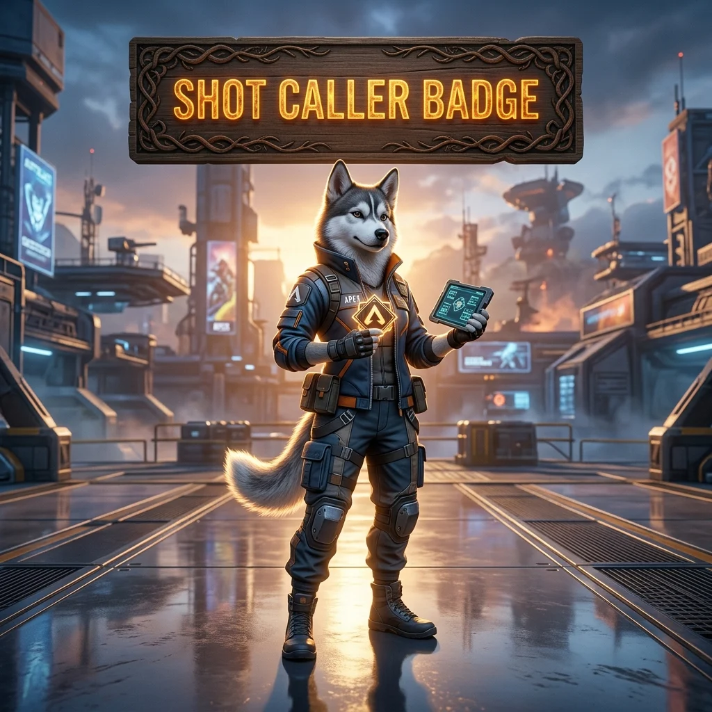 Promotional image for the Shot Caller Badge Boost in Apex Legends service