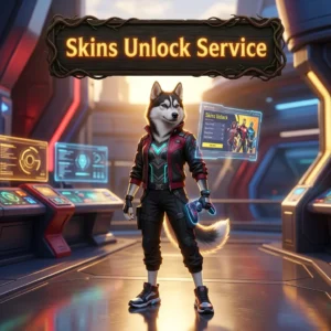 Promotional image for the Skins Unlock Service Boost in Marvel Rivals service
