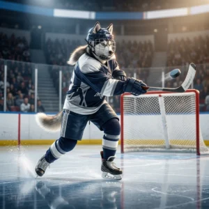 Illustration einer Eishockeyszene als Titelbild für Tipps zum Erzielen von Toren in NHL 26