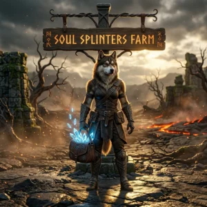 Promotional image for the Soul Splinters Farm Boost service in Diablo 4, focused on farming Soul Splinters.