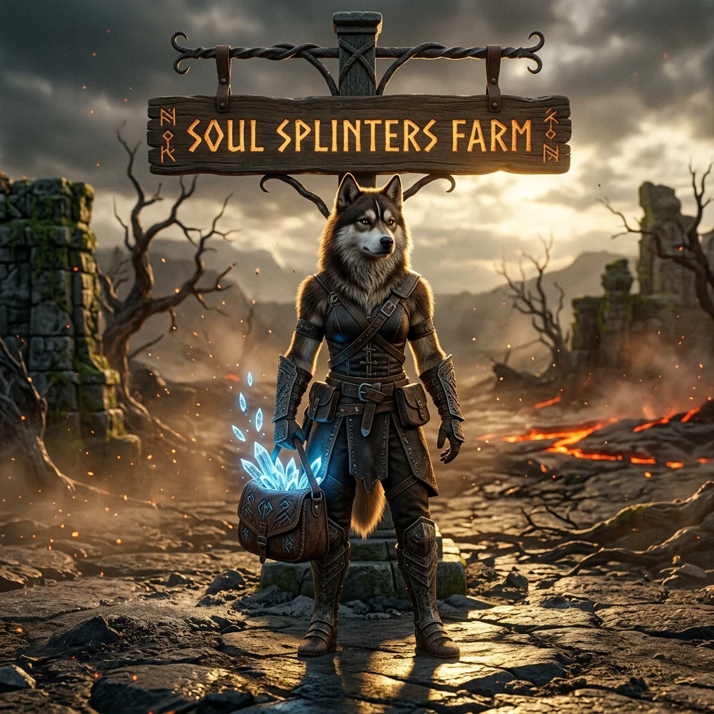 Promotional image for the Soul Splinters Farm Boost service in Diablo 4, focused on farming Soul Splinters.