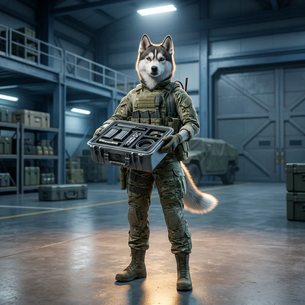Ilustrace ke startovacímu balíčku ve hře Wardogs bez čitelného textu a viditelných nápisů