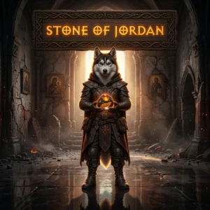 Promotional image for a Stone of Jordan boost service in Diablo 4
