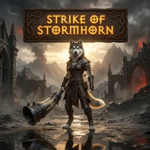 Promotional image representing the Strike of Stormhorn Boost service in Diablo 4.