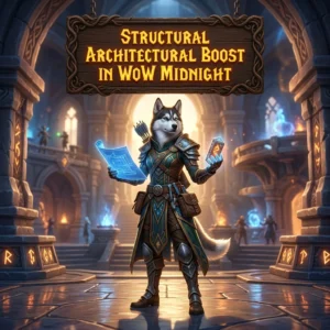 Promotional image for the Structural Architectural Boost in WoW Midnight service