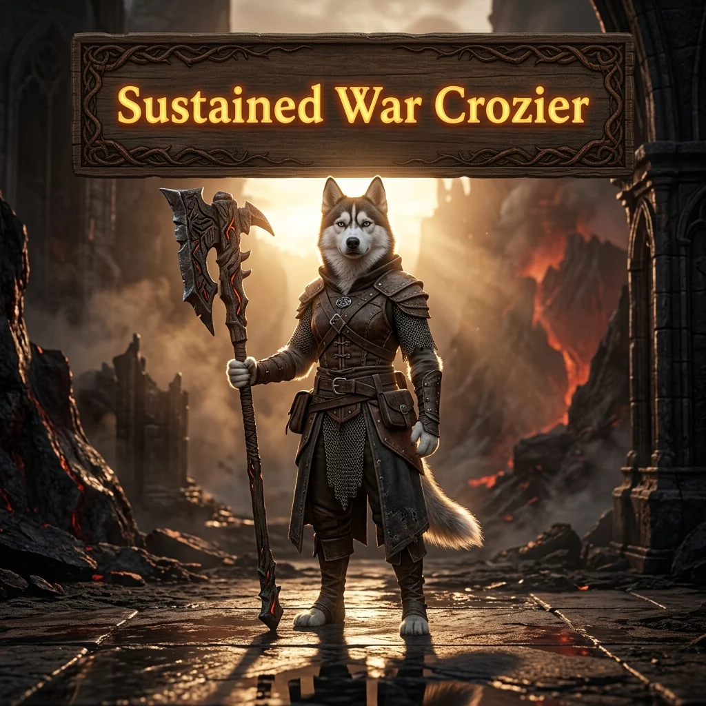 Promotional image for the Sustained War Crozier Boost in Diablo 4 service