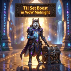 Promotional image representing the T11 Set Boost in WoW Midnight service for players seeking the T11 set in WoW Midnight